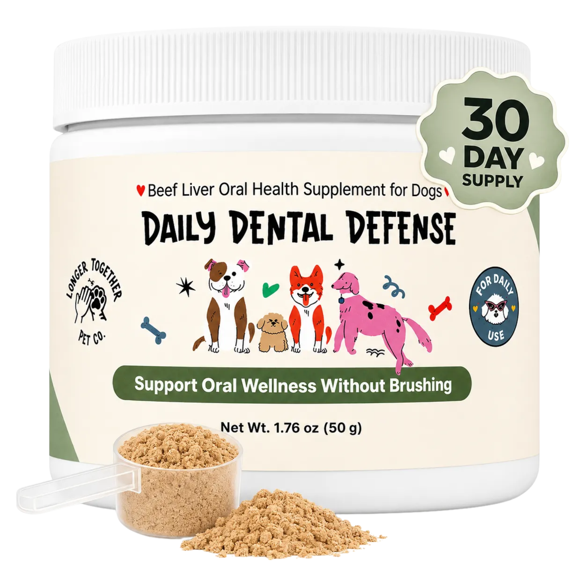 LONGER TOGETHER PET CO DOG ORAL HEALTH SUPPLEMENT - Essential