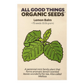 ORGANIC LEMON BALM SEEDS
